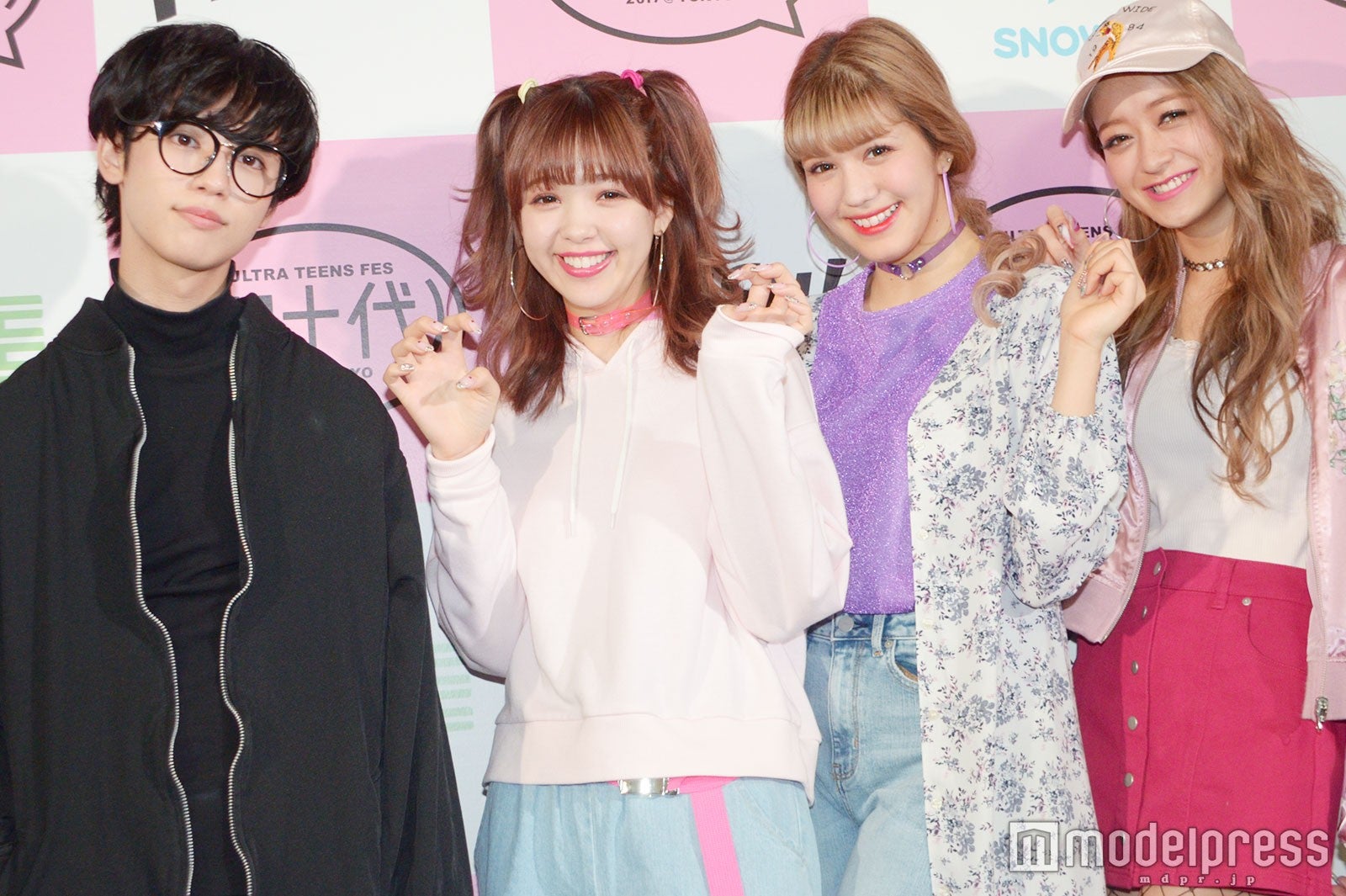 ゆうたろう、藤田ニコル、紗蘭、池田美優 （C）モデルプレス