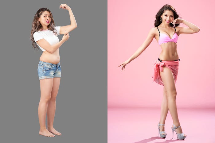 ゆきぽよ/ビフォーアフター(提供写真) (C)モデルプレス