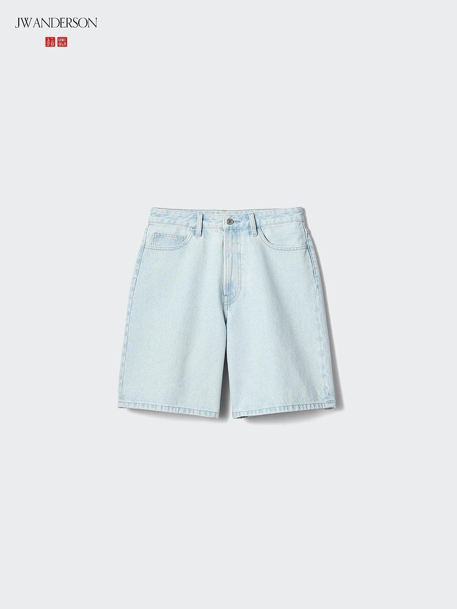 ユニクロのデニムハーフパンツ