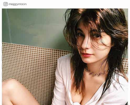 マギー、美バスト&太ももギリギリショットで悩殺「たまらん」「極上ボディ」