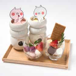 “うさまる”“うさこ”のダブルチョコフォンデュ/画像提供:レッグス