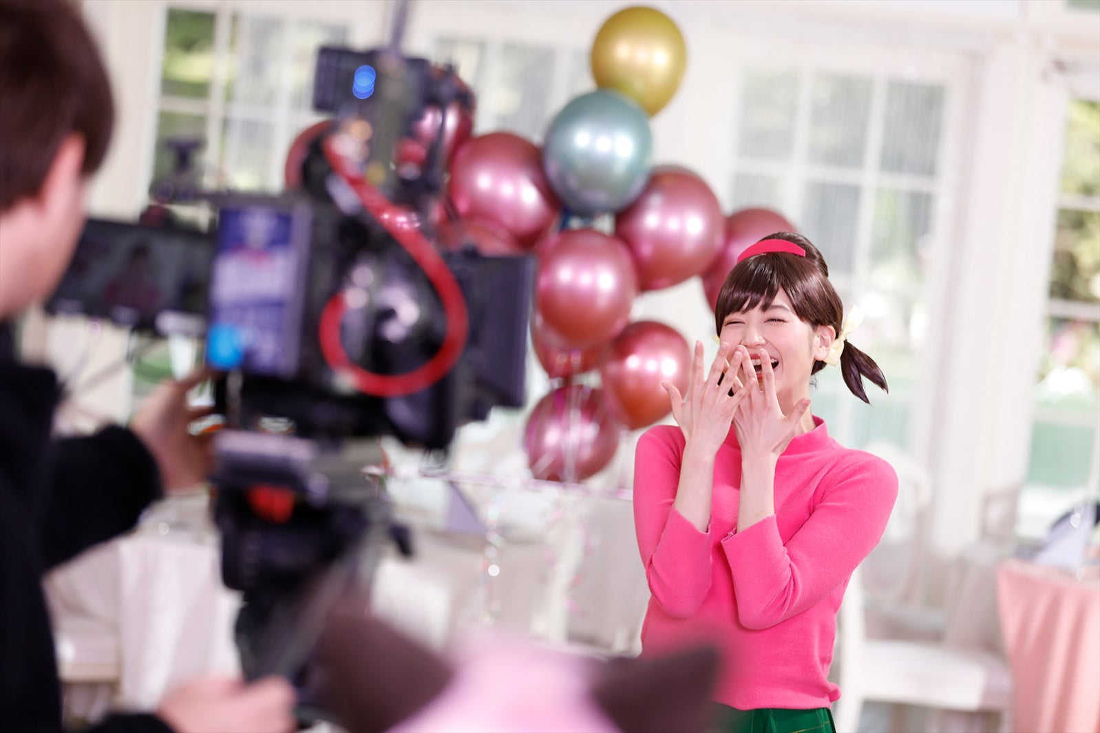 舞台『おそ松さんon STAGE～SIX MEN’S SHOW TIME～』F6の『Fo6ow Your Dreams！！！！！！』MV撮影より（C）赤塚不二夫／「おそ松さん」on STAGE製作委員会2020