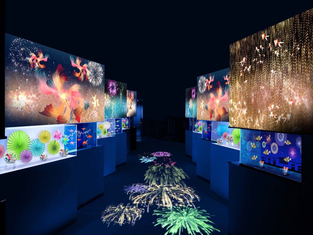 NAKED 花火アクアリウム／画像提供：横浜八景島