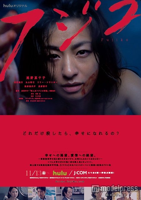 Huluオリジナル製作の連続ドラマ「フジコ」ポスター（C）真梨幸子／徳間書店