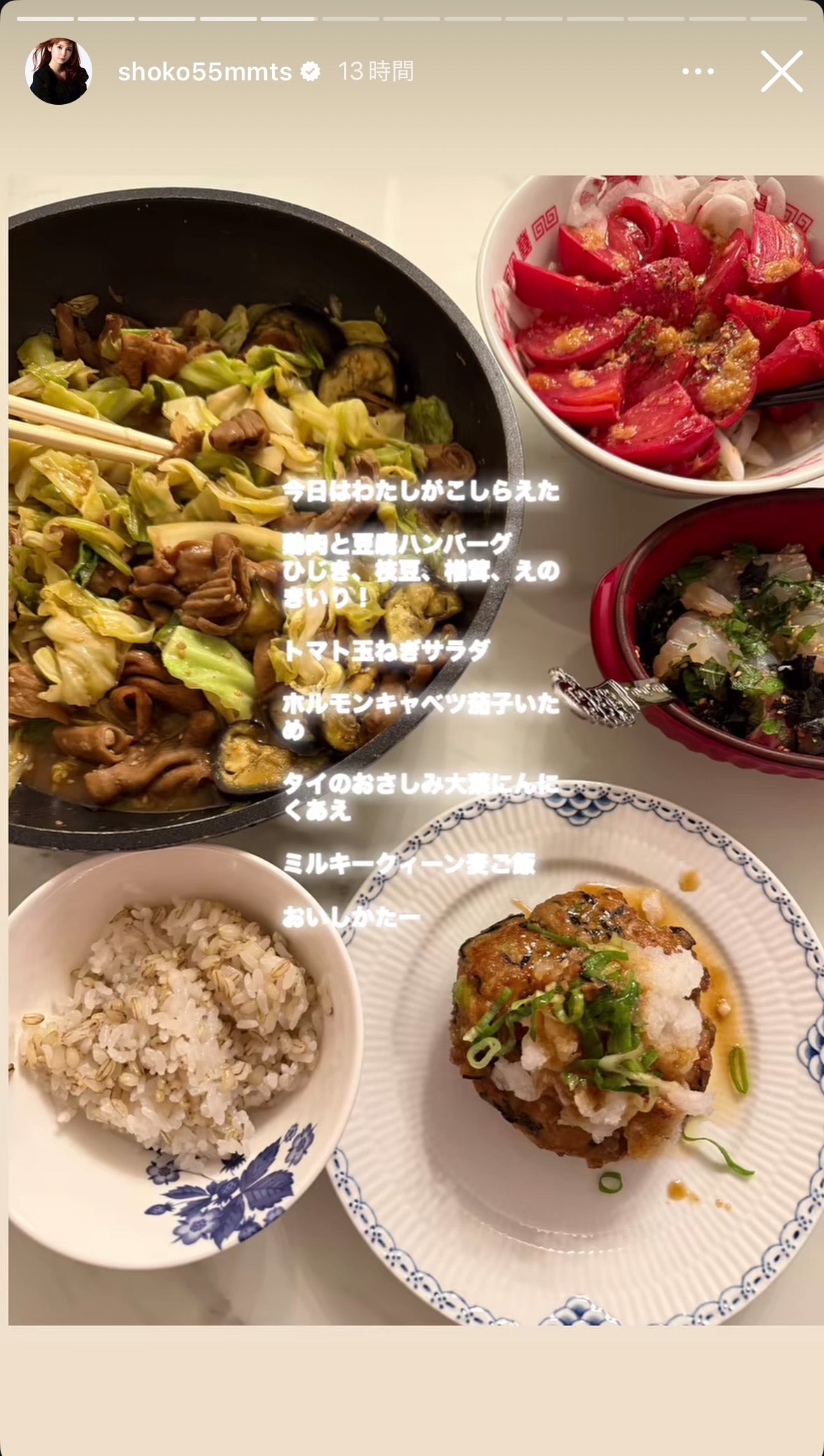中川翔子Instagramストーリーズより