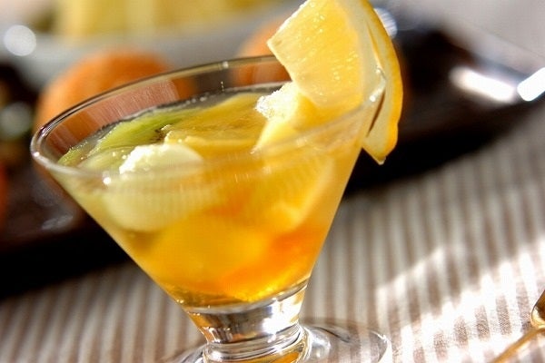 梅酒のフルーツカクテル