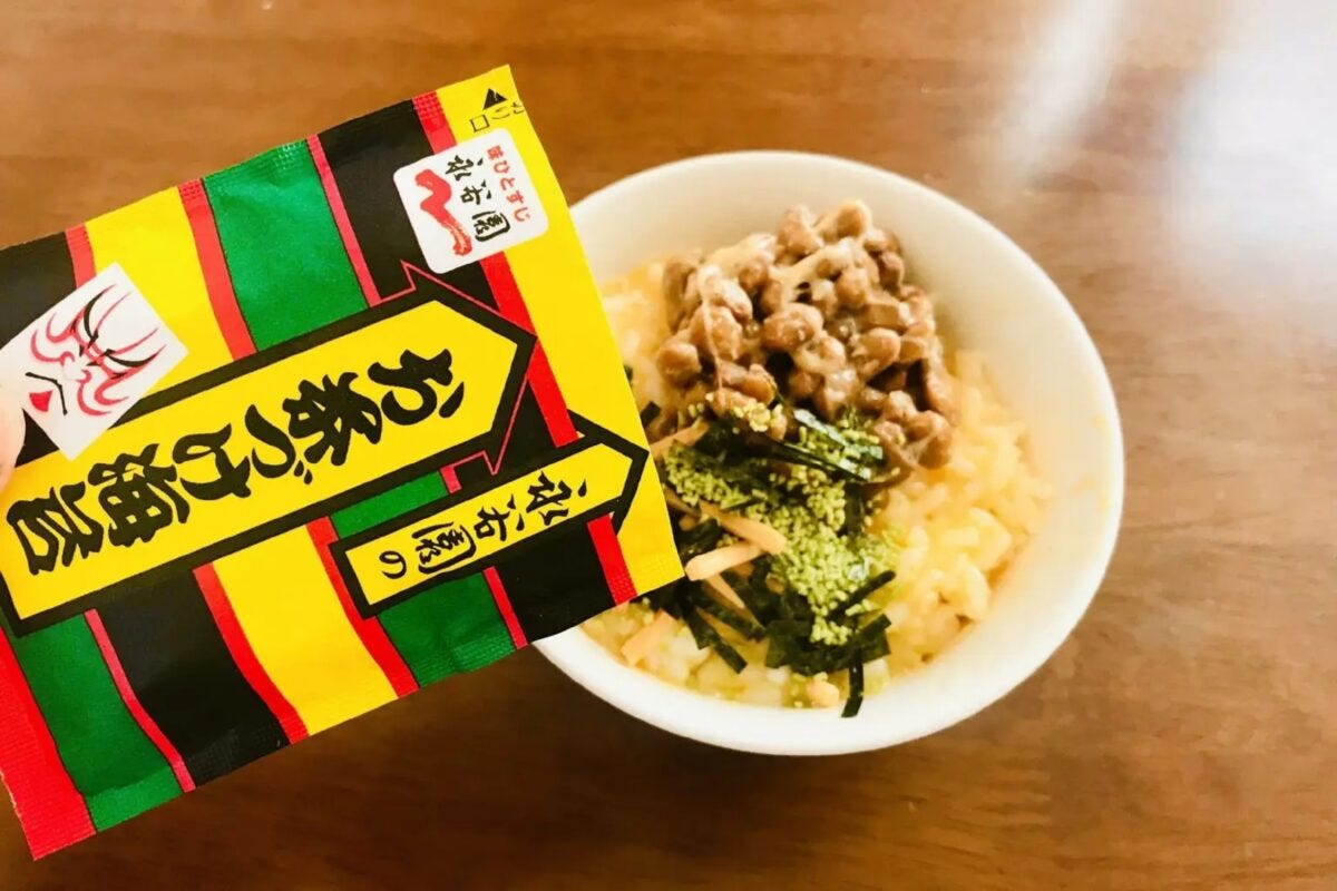 たまご納豆茶づけ