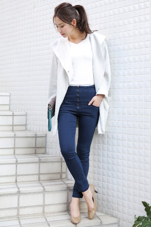 ストレッチハイウエストzipデニム「Luz Llena」2,270円(税込)／画像提供：Luz Llena　