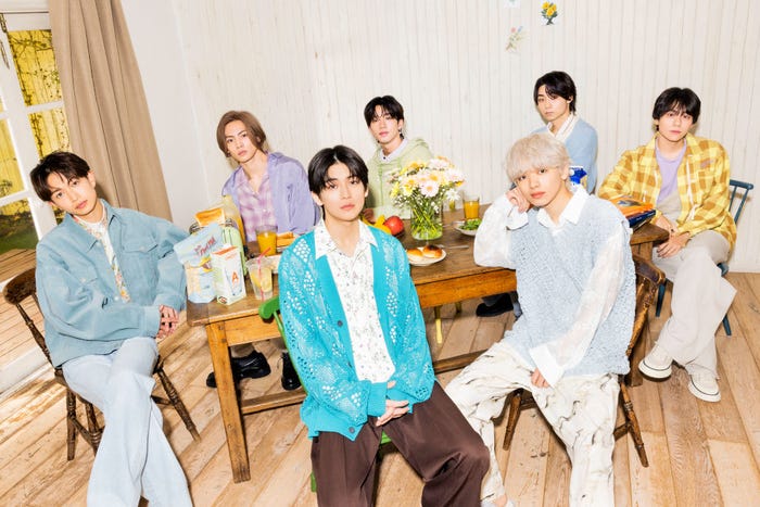 8LOOM(左から)綱啓永、NOA、高橋文哉、森愁斗、宮世琉弥、八村倫太郎、山下幸輝(C)TBS