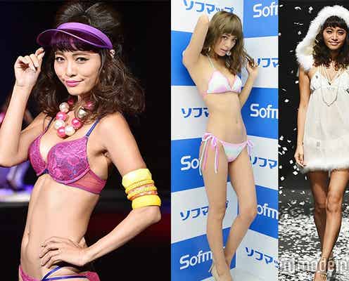 結婚発表のモデル小泉梓、SEXY美ボディ武器に幅広く活躍…千原ジュニアとの大胆キスも話題に<略歴>