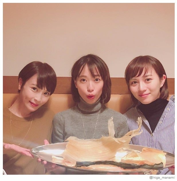 比嘉愛未、戸田恵梨香＆清川あさみと“ぱわふる女子会”「美女集結」「豪華すぎる」と反響