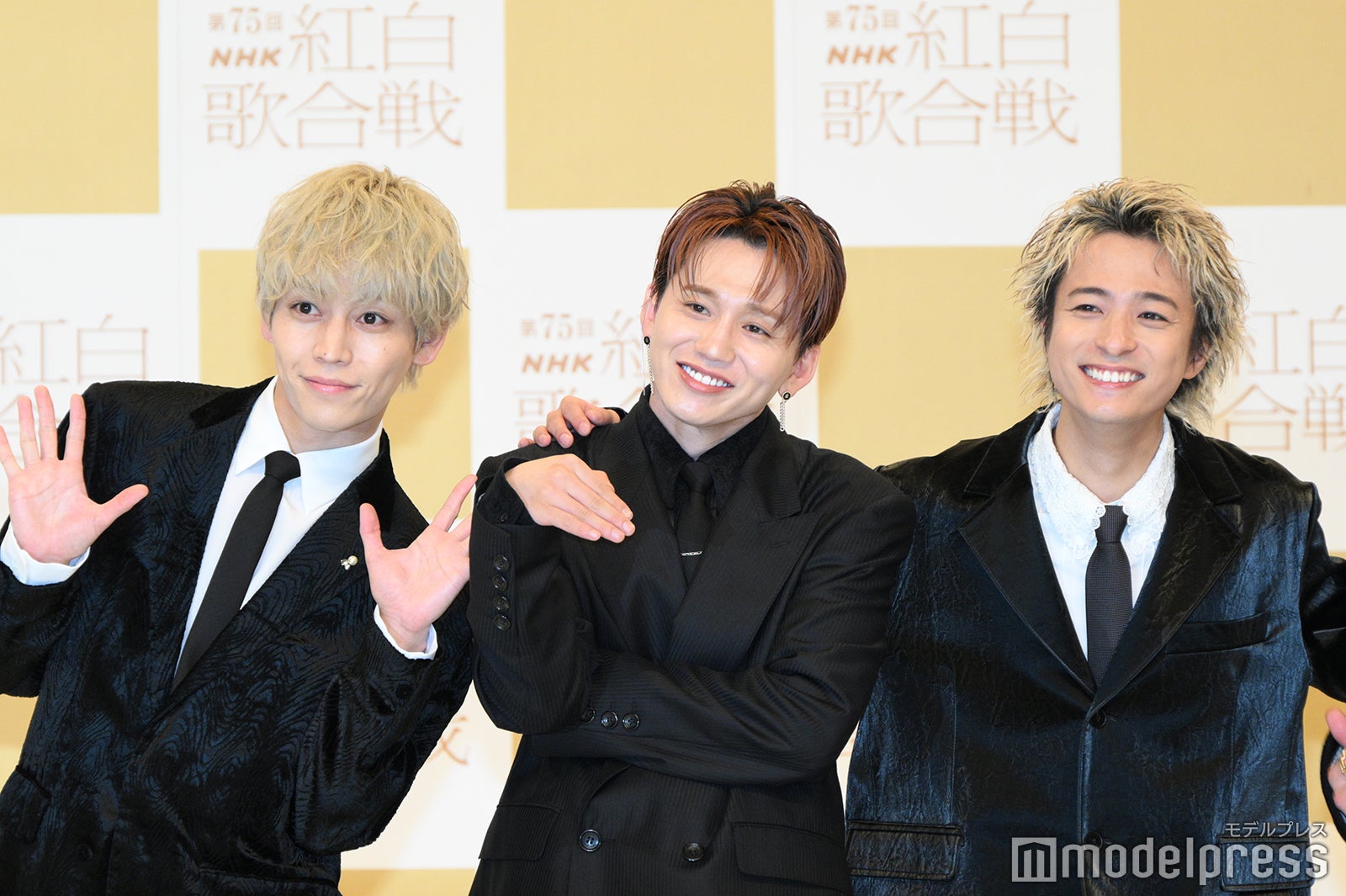 （左から）岩岡徹、花村想太、和田颯／Da-iCE（C）モデルプレス