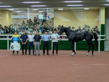 2億6000万円の高額馬ドラゴンバルドが鮮やかなデビューV 福永師「来年の大舞台に出られるようにしたい」