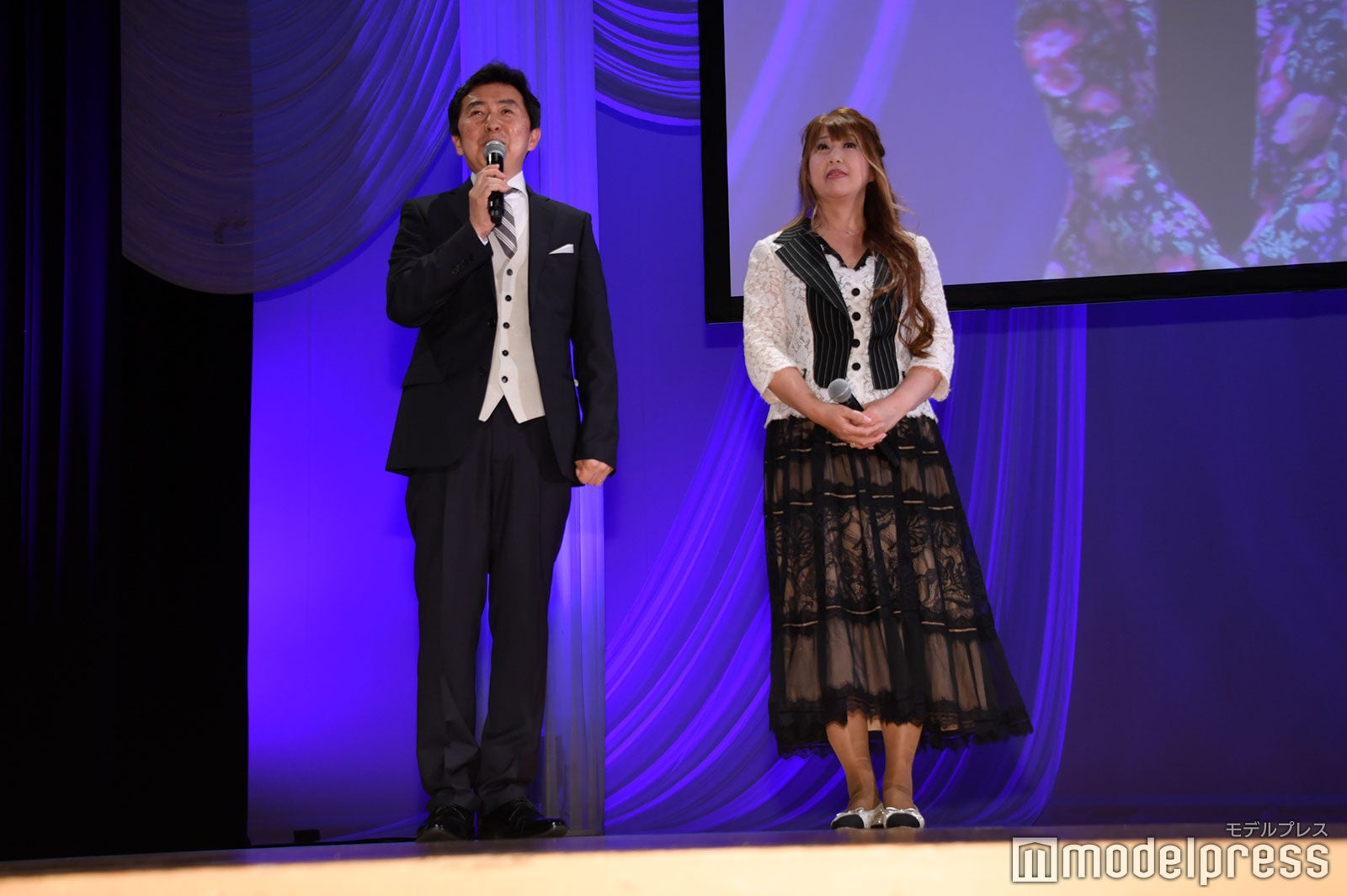 笠井信輔、茅原ますみ（C）モデルプレス