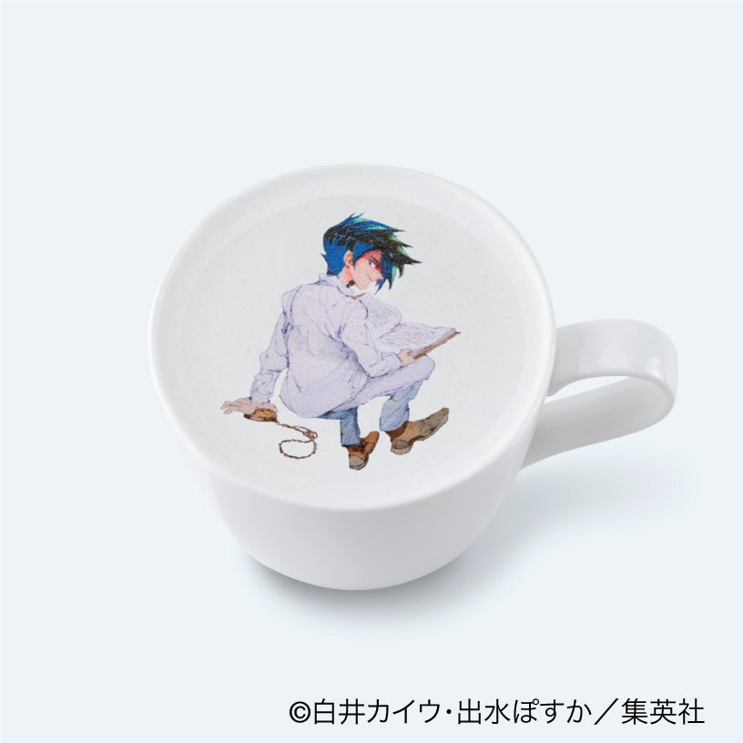 レイのカフェラテ850円（C）白井カイウ・出水ぽすか／集英社