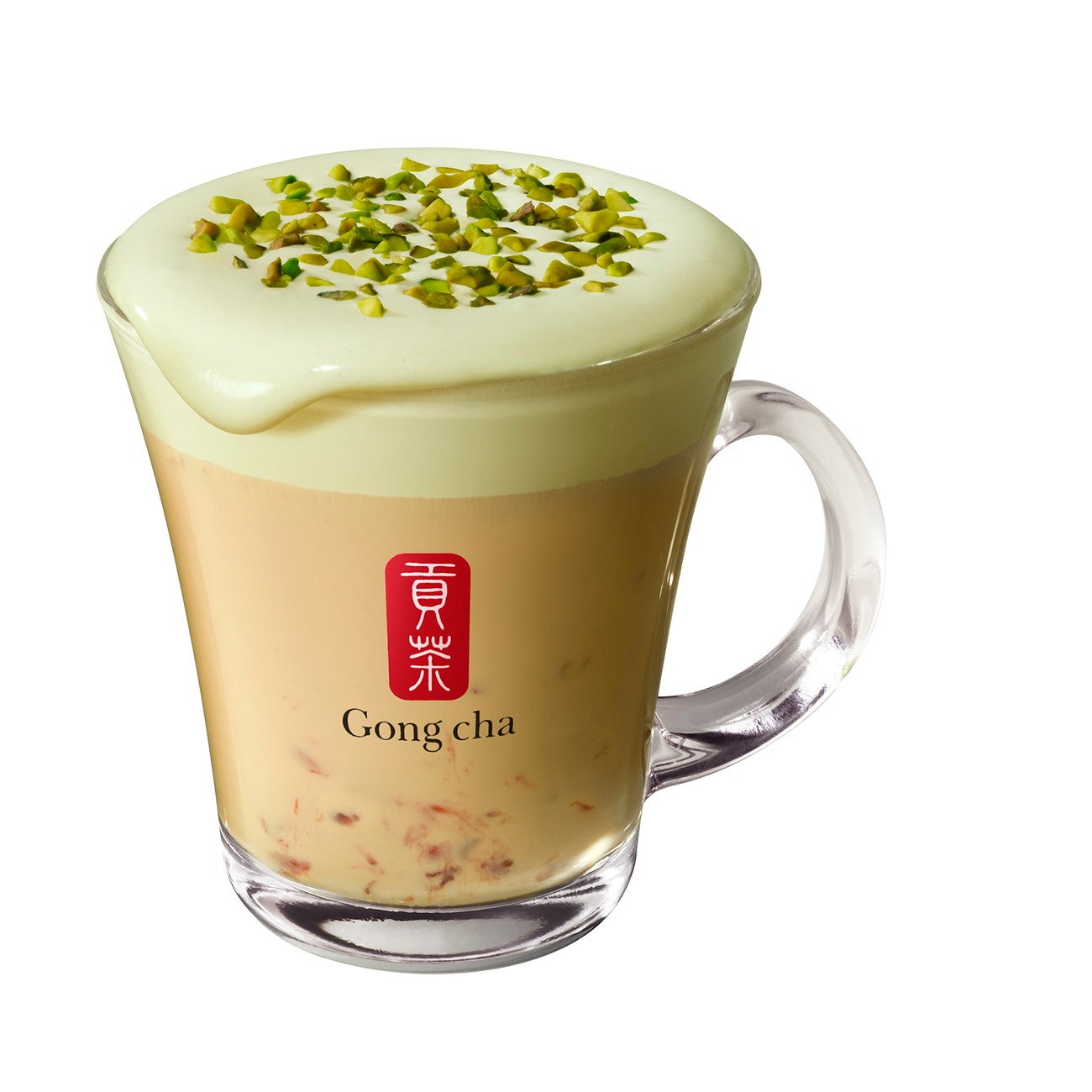 ピスタチオ＆ストロベリー ブラック ミルクティー／画像提供：ゴンチャ ジャパン