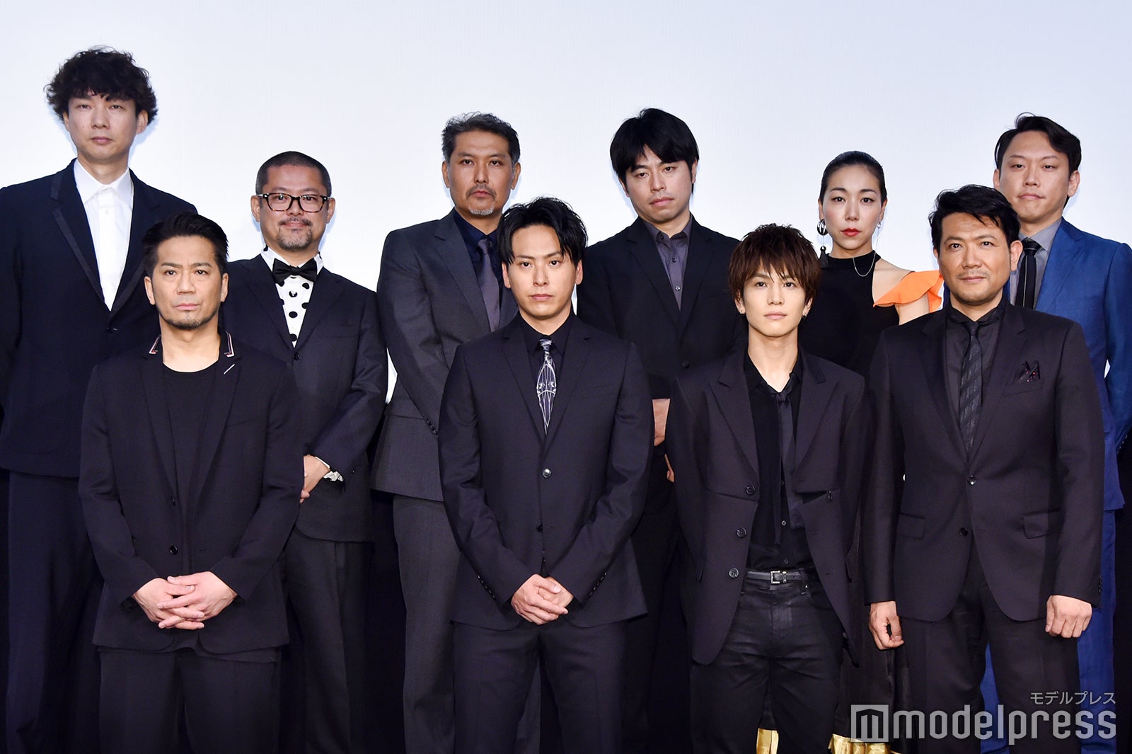 （前列左から）EXILE HIRO、山下健二郎、岩田剛典、別所哲也（後列左から）松永大司監督、平林勇監督、岸本司監督、石井裕也監督、安藤桃子監督、Yuki Saito監督（C）モデルプレス