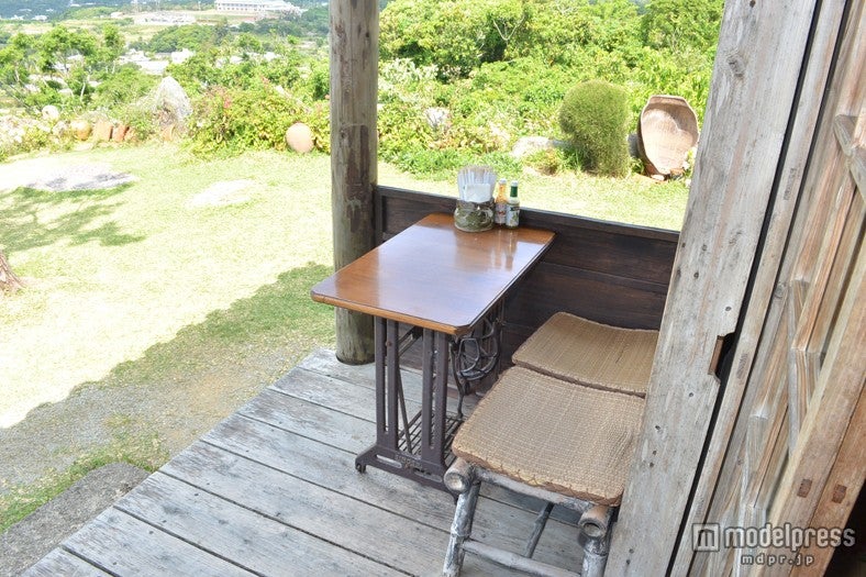 眺めが堪能出来るテラス席