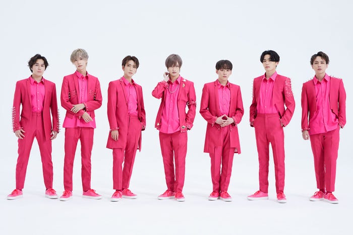 IMP.(左から)椿泰我、松井奏、鈴木大河、佐藤新、基俊介、影山拓也、横原悠毅(C)TOBE Co., Ltd.