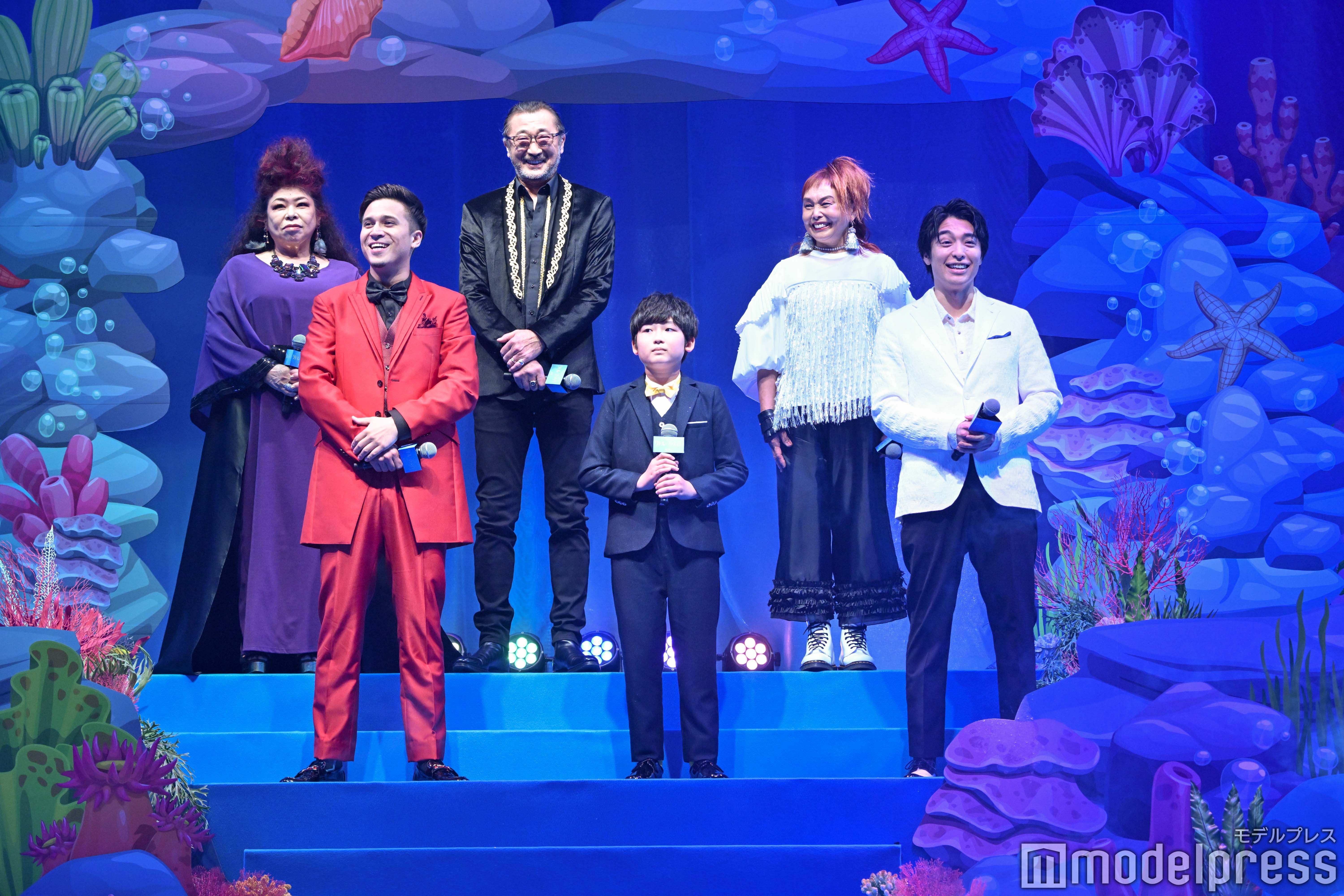 （上段左から）浦嶋りんこ、大塚明夫、高乃麗、（下段左から）木村昴、野地祐翔、海宝直人（C）モデルプレス