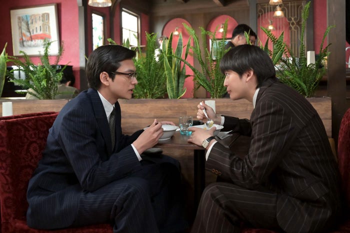 北村匠海、高橋文哉「あんぱん」第95話(C)NHK