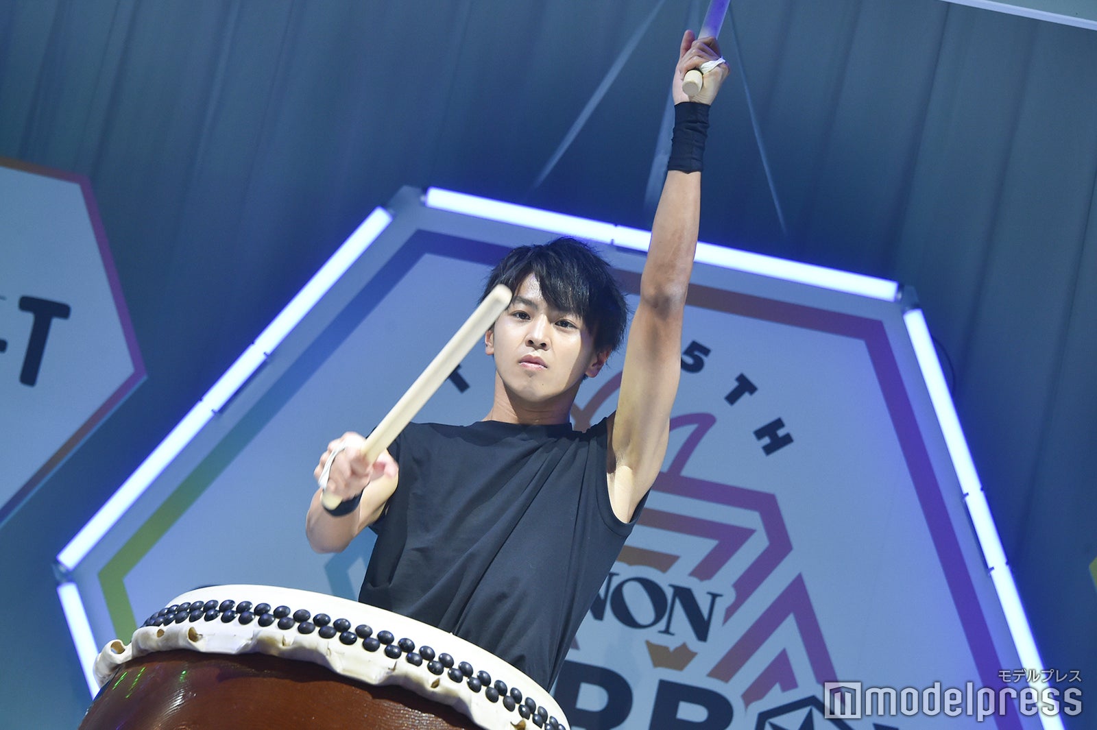 1次審査で和太鼓を披露した藤本洸大さん （C）モデルプレス