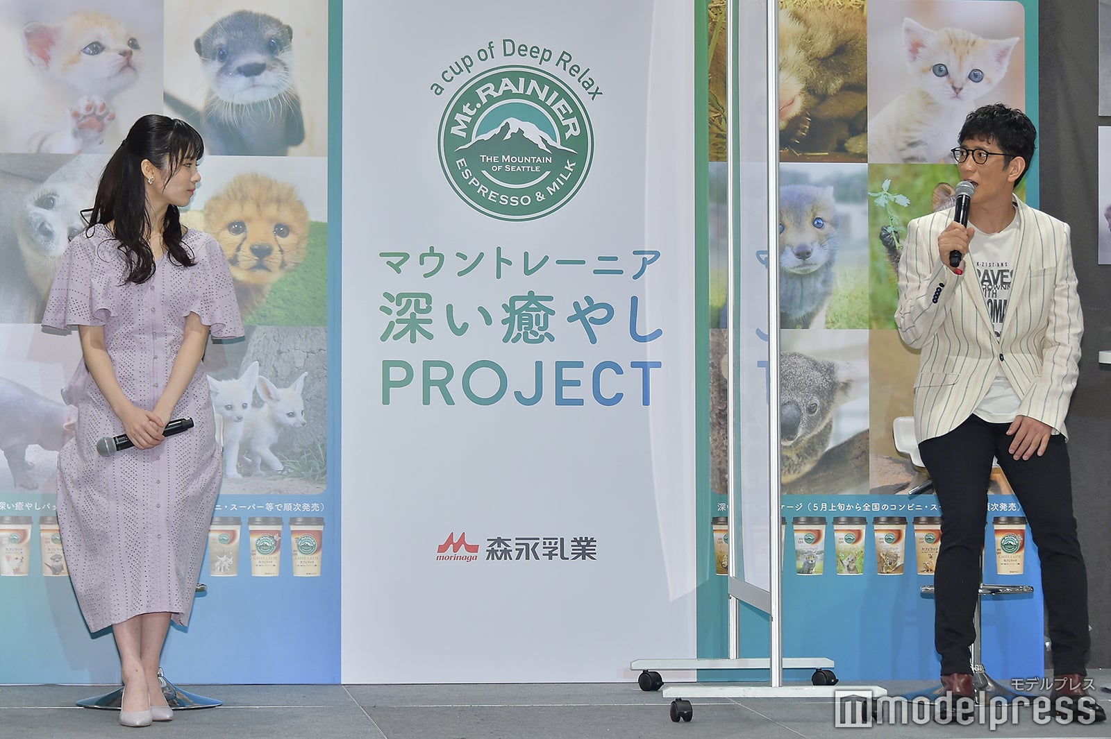 島崎遥香、柴田英嗣 （C）モデルプレス