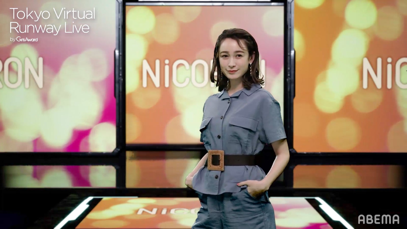 藤井サチ（C）Tokyo Virtual Runway Live by GirlsAward （C）AbemaTV, Inc.