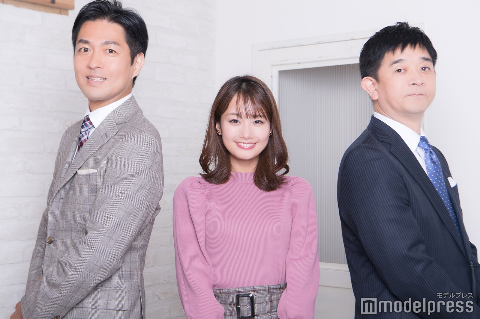 西岡孝洋アナ、井上清華アナ、伊藤利尋アナ （C）モデルプレス