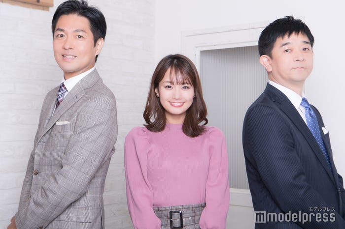 西岡孝洋アナ、井上清華アナ、伊藤利尋アナ (C)モデルプレス