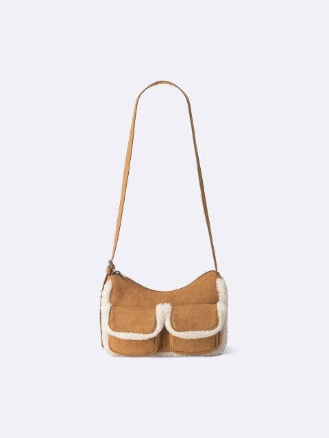 ダブルフラップポケットバッグ 2025gu冬トレンドダブルフラップポケットバッグ