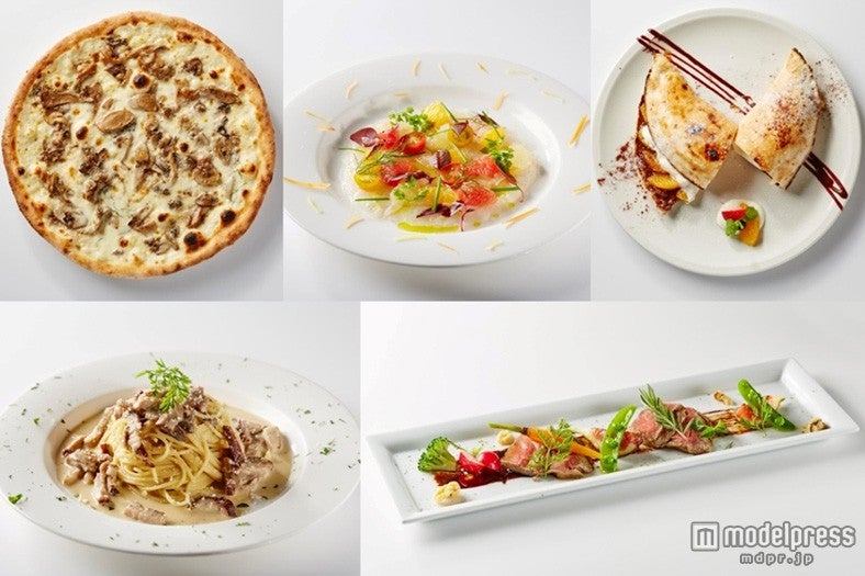 ミカンなどの地場食材使用の店舗限定メニュー／画像提供：ノバレーゼ