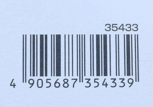 JAN　バーコード　100均