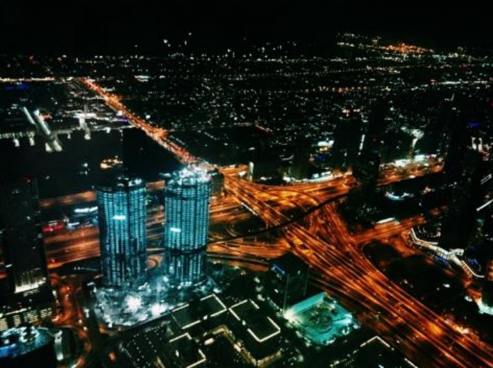 ブルジュハリファからの夜景／画像提供：所属事務所