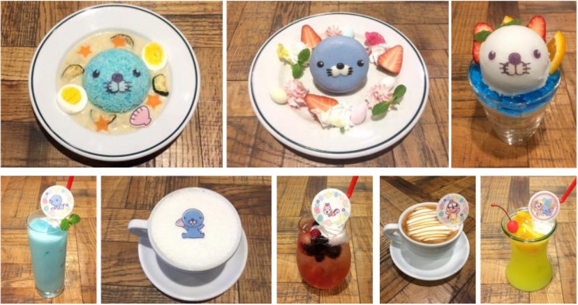 ぼのちゃんイースターカフェメニュー一部／画像提供：タワーレコード