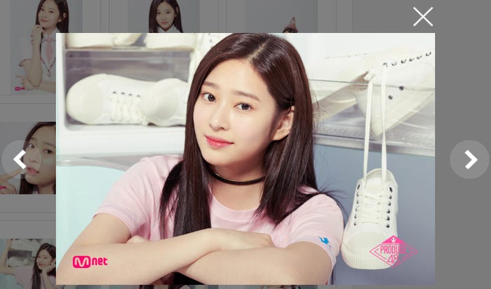 キム・ミンジュ/PRODUCE48公式サイトより