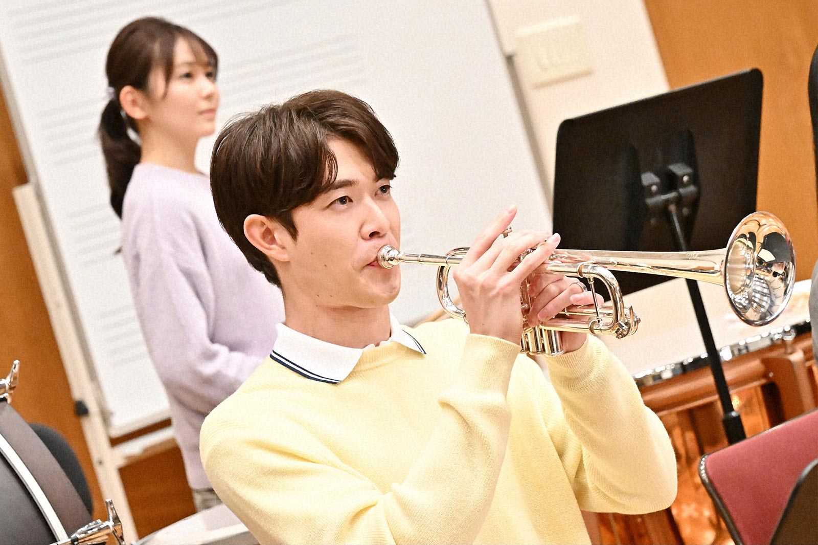 久間田琳加、宮沢氷魚「さよならマエストロ～父と私のアパッシオナート～」第2話より（C）TBS