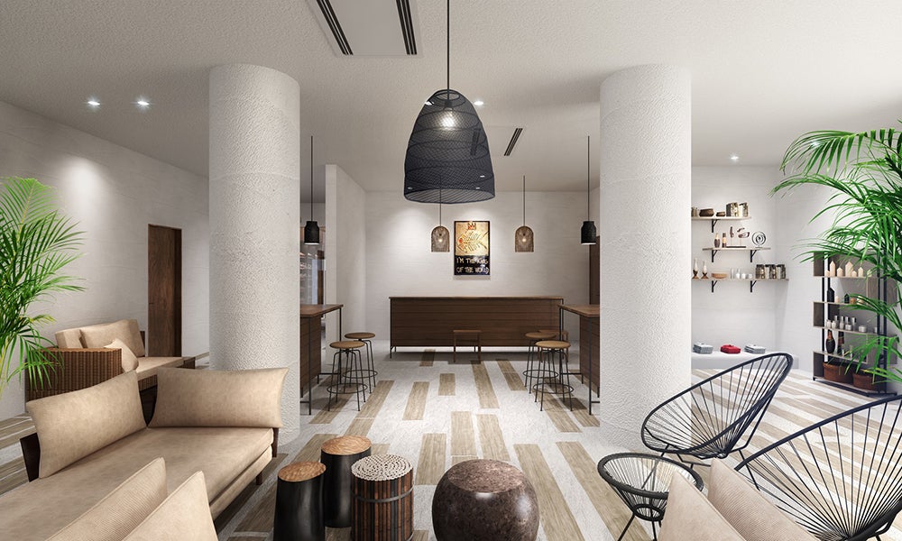 ロビー／画像提供：T.K-BLOCKS