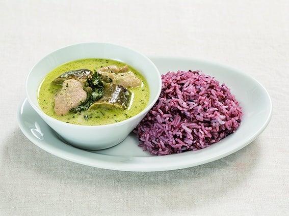 山椒香るグリーンカレー／画像提供：cycle&design株式会社