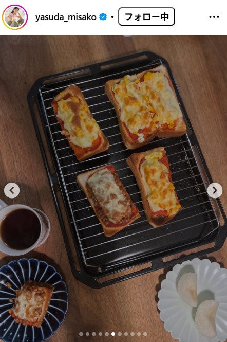 ピザトースト／安田美沙子Instagram