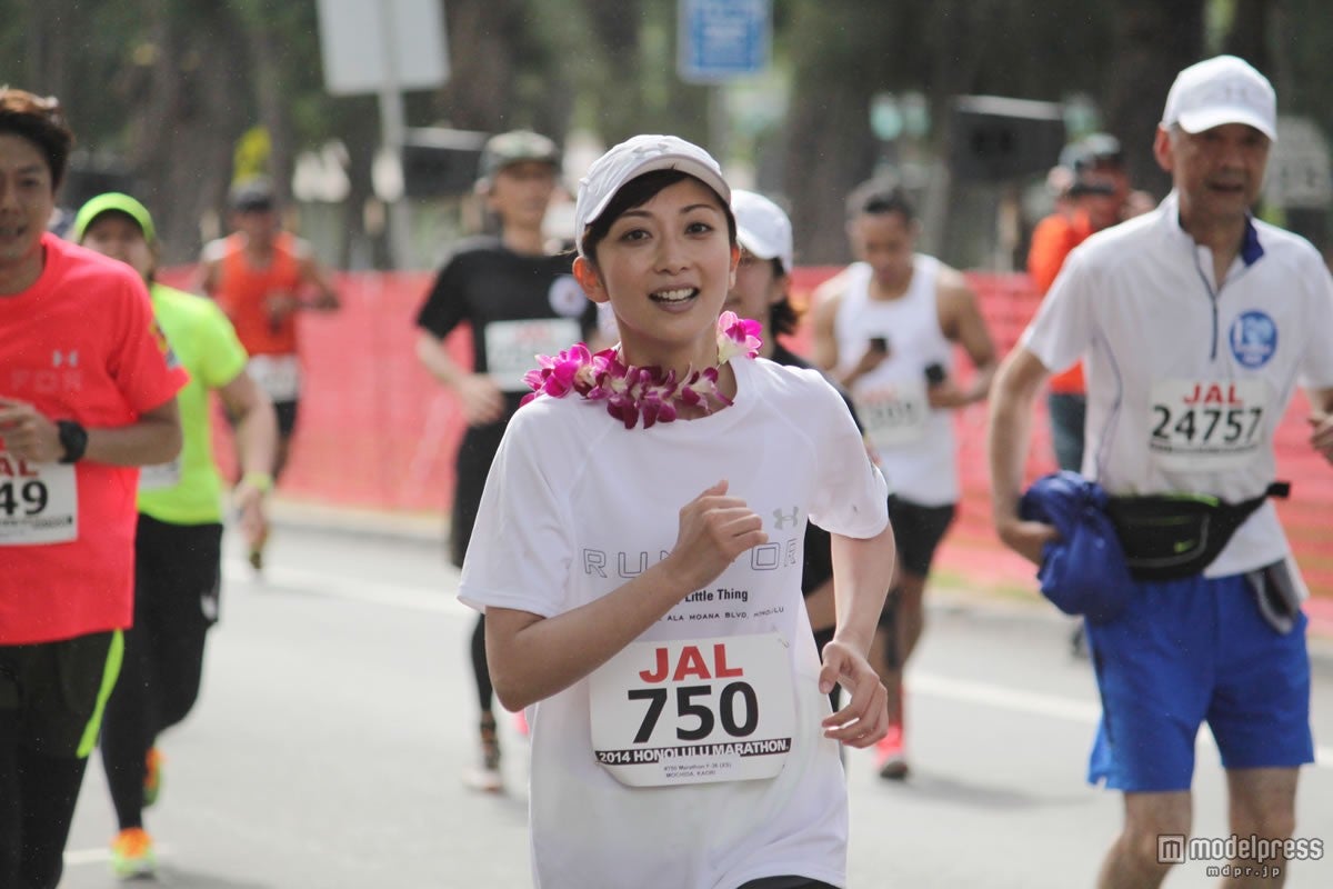 ホノルルマラソンに挑む持田香織