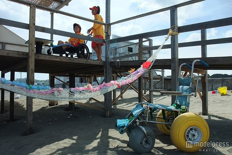 水陸両用車いす／画像提供：大洗町商工観光課