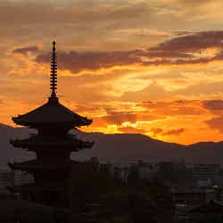 「山荘 京大和」送陽亭から見える夕景イメージ