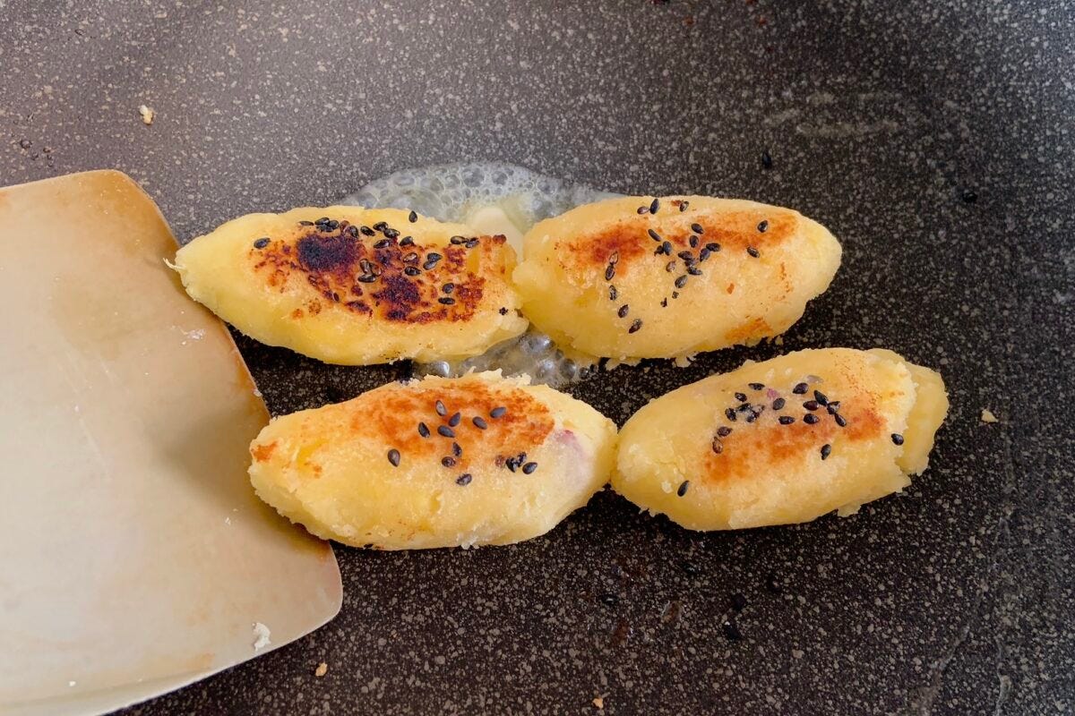 フライパンスイートポテト
