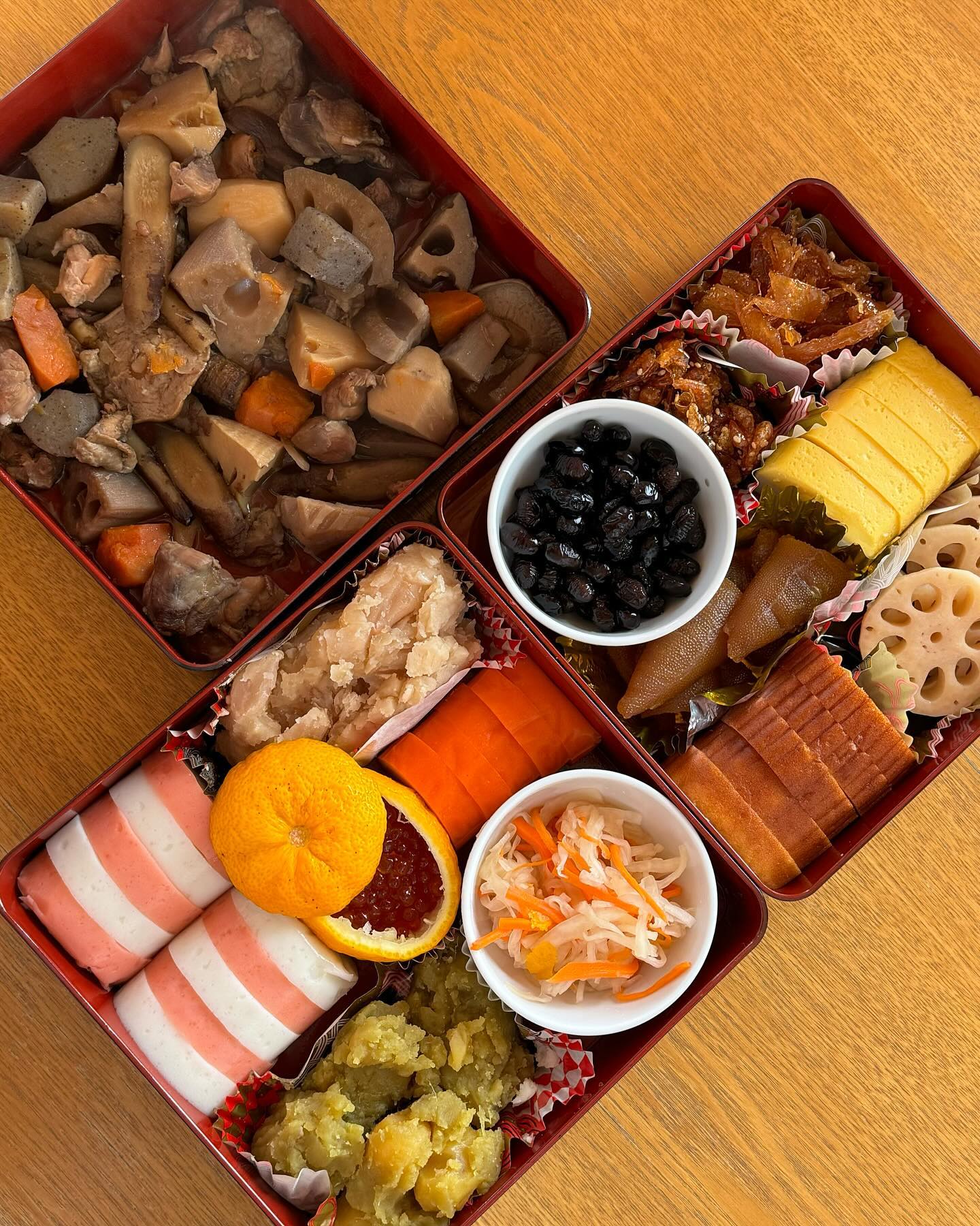 本田仁美の母手作りのおせち／本田仁美公式Instagramより
