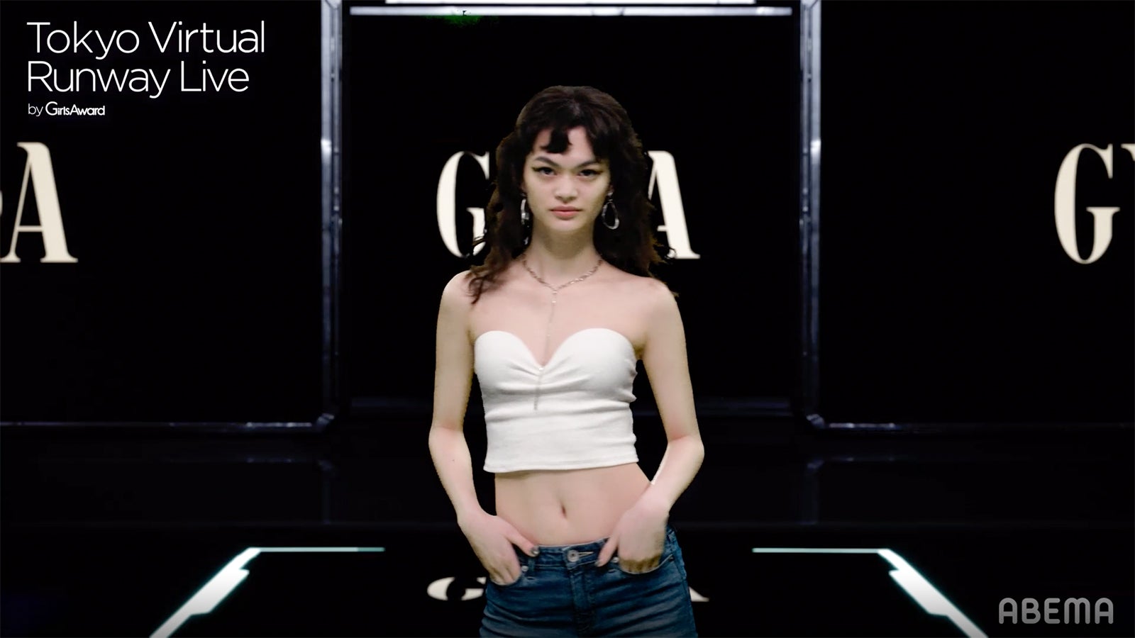 福士マリ（C）Tokyo Virtual Runway Live by GirlsAward （C）AbemaTV, Inc.