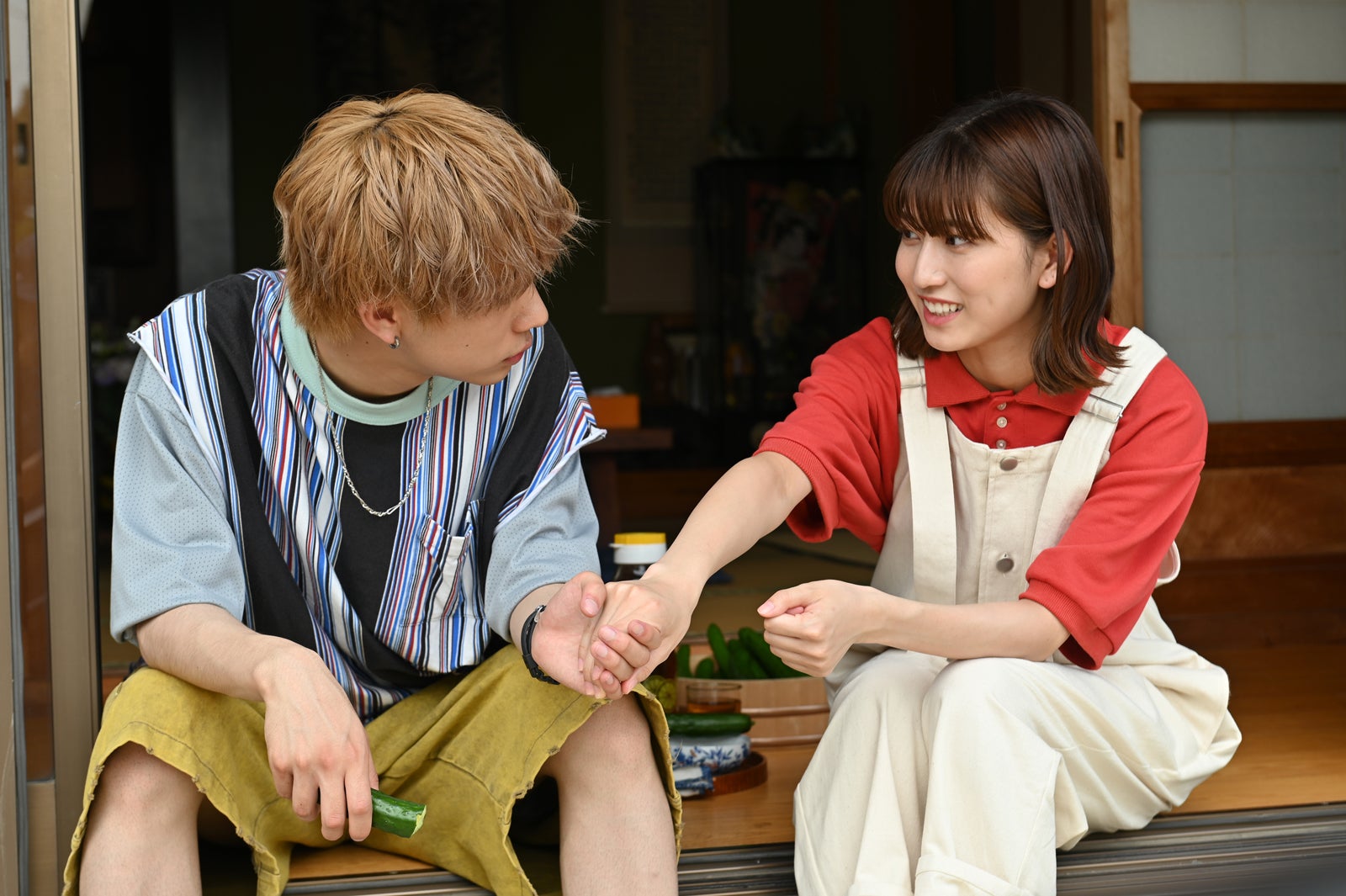 田中洸希、喜多乃愛「シュガードッグライフ」第4話より（C）依子・一迅社／ABC