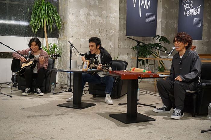 斉藤和義、草なぎ剛、ユースケ・サンタマリア(C)なぎスケ!製作委員会