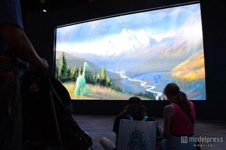 ピクサーのブース、最新作の映像を上映