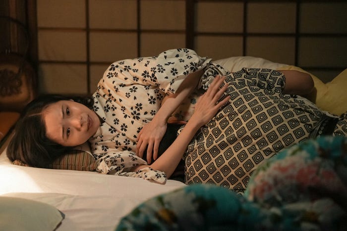 趣里、黒崎煌代「ブギウギ」第38話(C)NHK